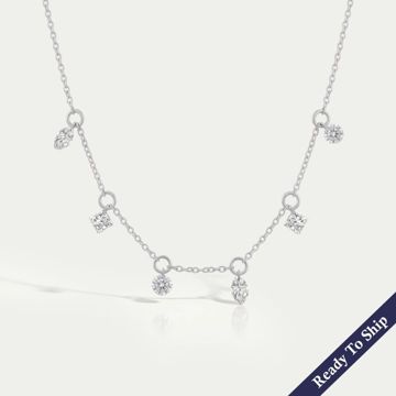 Ouros Jewels Station Necklace